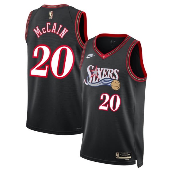 Philadelphia 76ers Trikot Jared Mccain Nike 2025-26 Classic Edition Schwarz Swingman - Herren